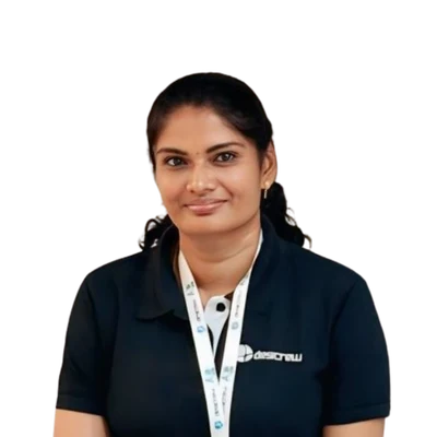 Vanishwari R, Associate Manager at DesiCrew